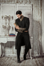 Load image into Gallery viewer, Sherwani- Black JW Sh 006
